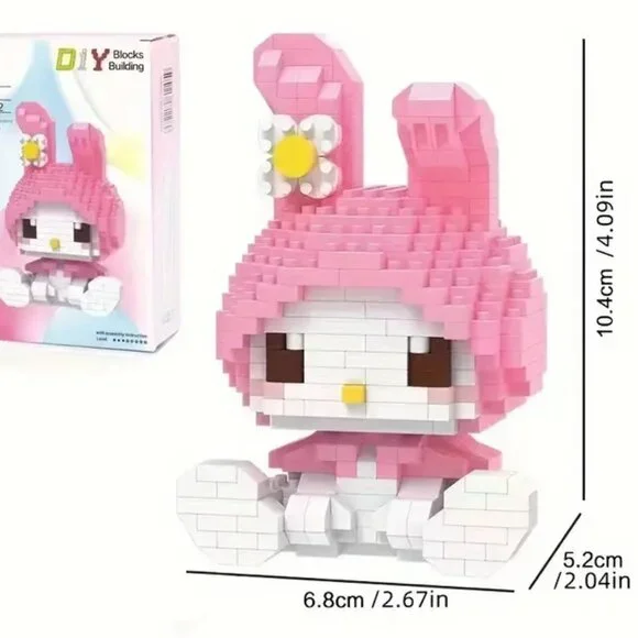 HELLO KITTY My Melody 3-D Building Blocks Toy (250 pc.) BRAND NEW IN BOX!β - Picture 1 of 3